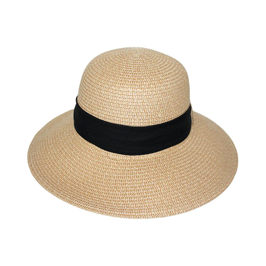 360FIVE Everyday – zonnehoed Blanchett Cloche – Natuurlijk/Zwart