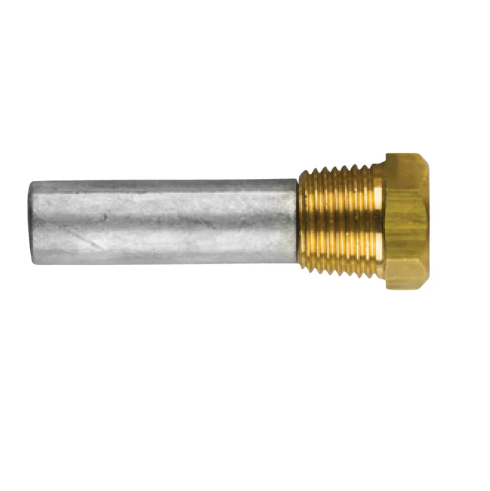 Cummins potloodanode Ø 16 L.50 Compleet, met messing plug th.1/2”GAS conico