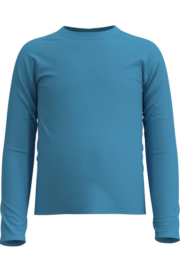 Coolibar – UV-shirt voor kinderen – Lange mouw – Sandshark – Malibu blue