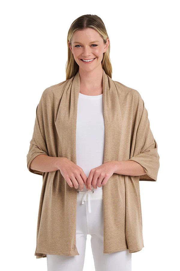 Coolibar – UV-Shawl – Sanibel – Dark Taupe
