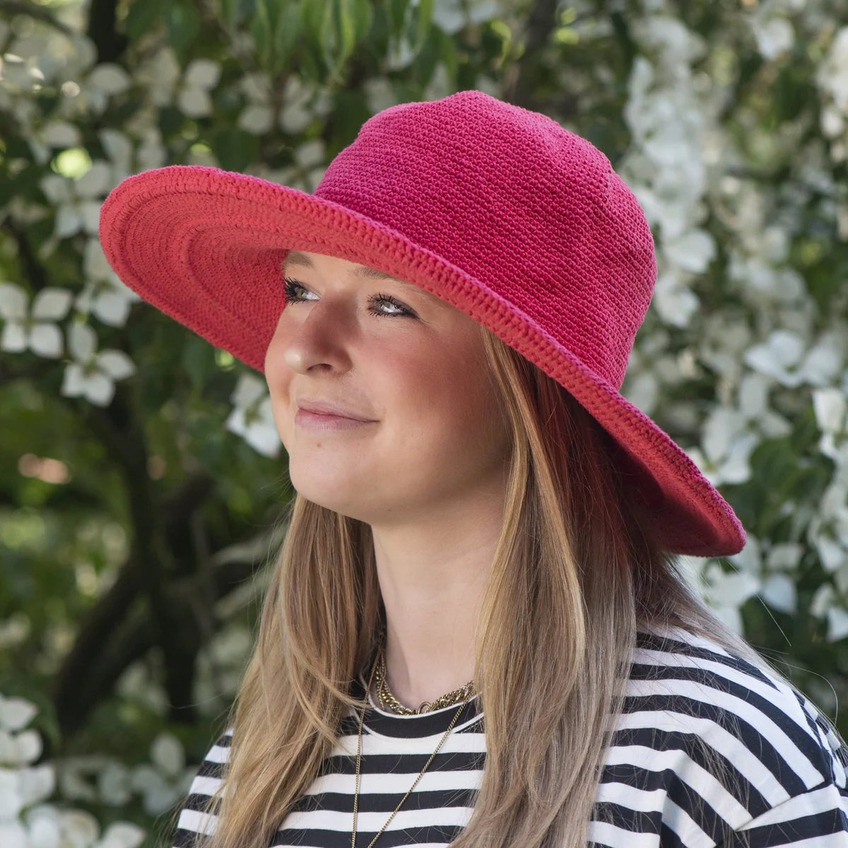 Foxgloves C3 – UV bestendige zonnehoed – rood