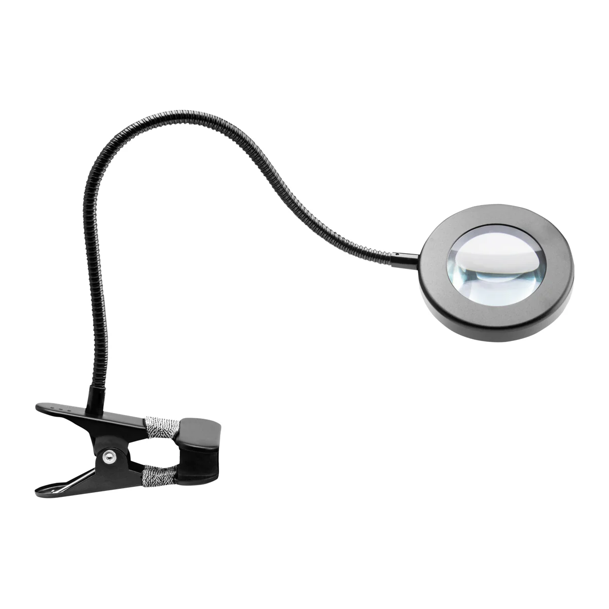 Loeplamp LED 5D met Tafelklem USB Zwanenhals Zwart