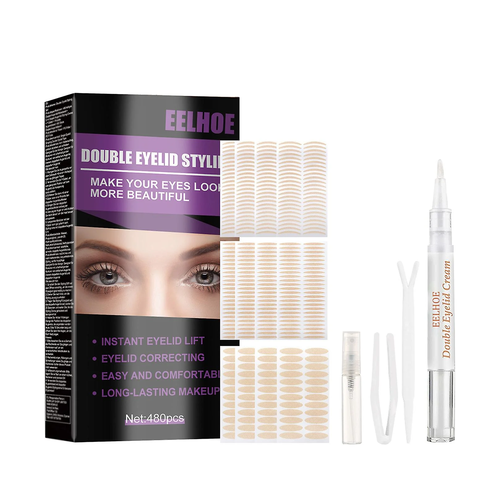 EyePerfection | Dubbele Ooglid Tape tegen hangend ooglid | Unisex