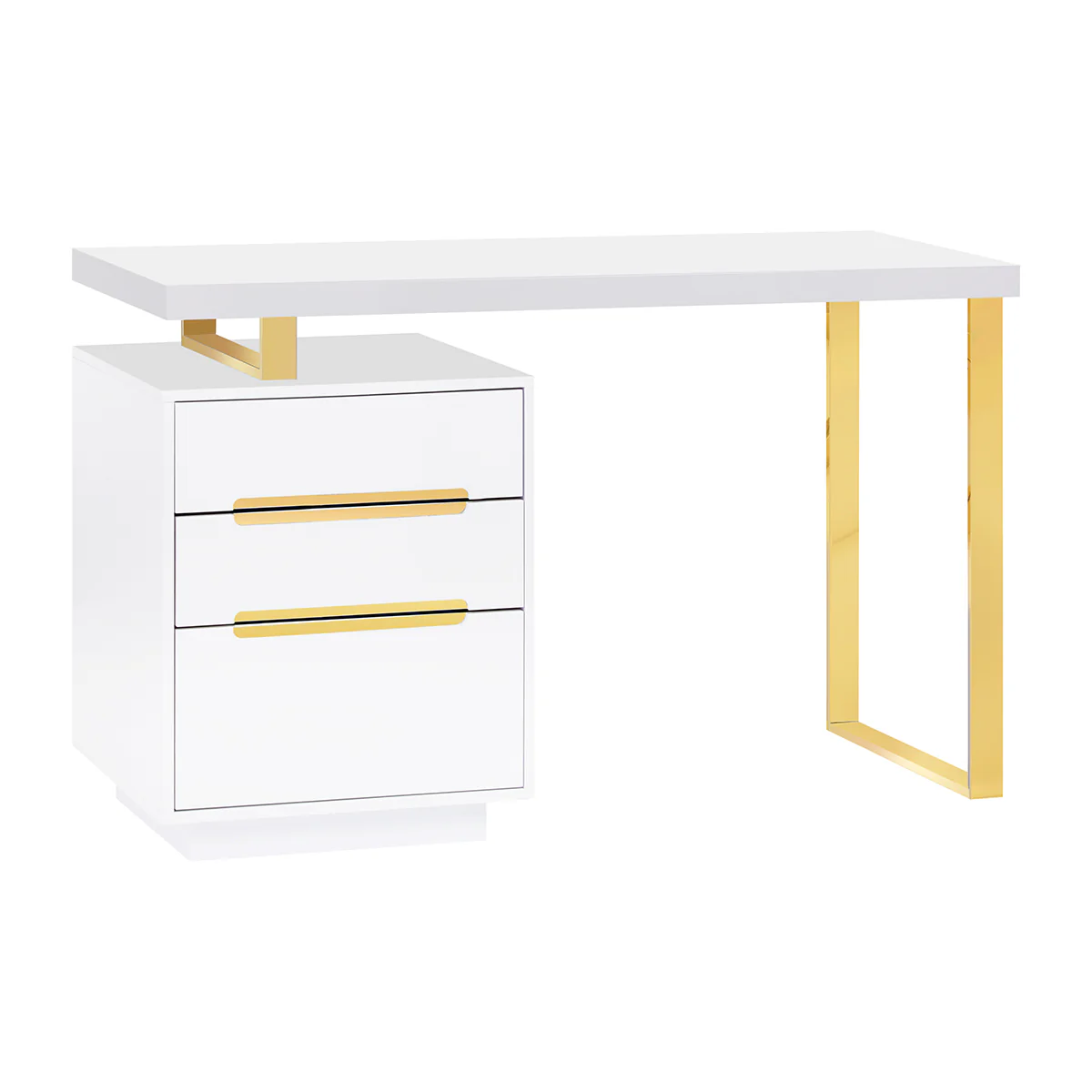 Manicure Tafel 3311G Goud-Wit Manicure Tafel 3311G Goud-Wit