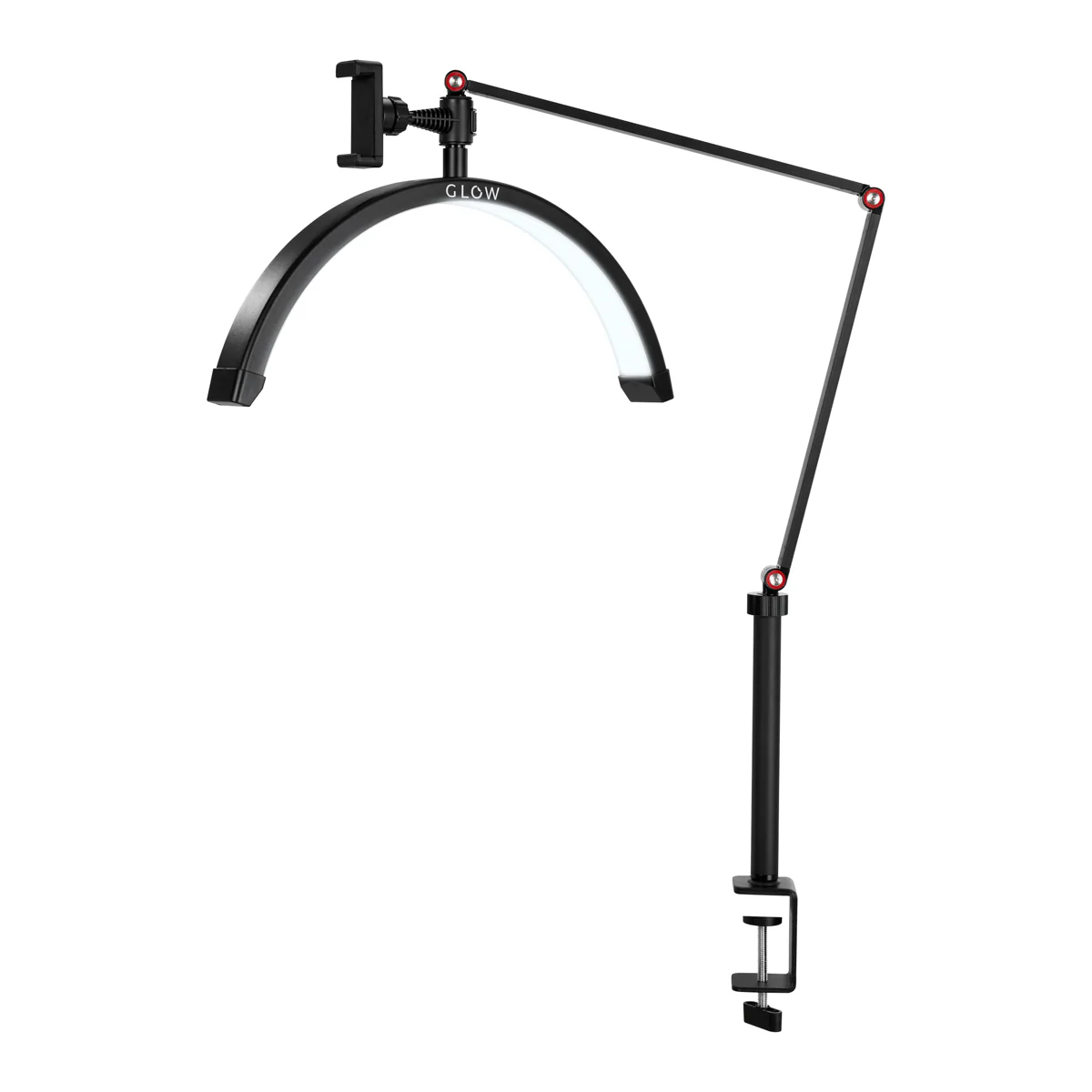 LED Lamp met Klem en Instelbare Kleur- en Lichtintensiteit Glow MX3 Mat Zwart