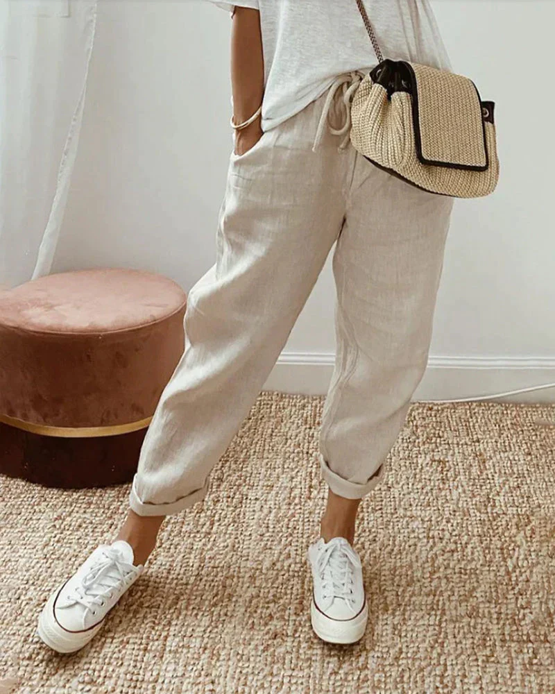 Alder Modehuis – casual en stijlvolle linnen broek