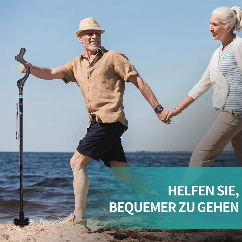 Opvouwbare en uitschuifbare wandelstok
