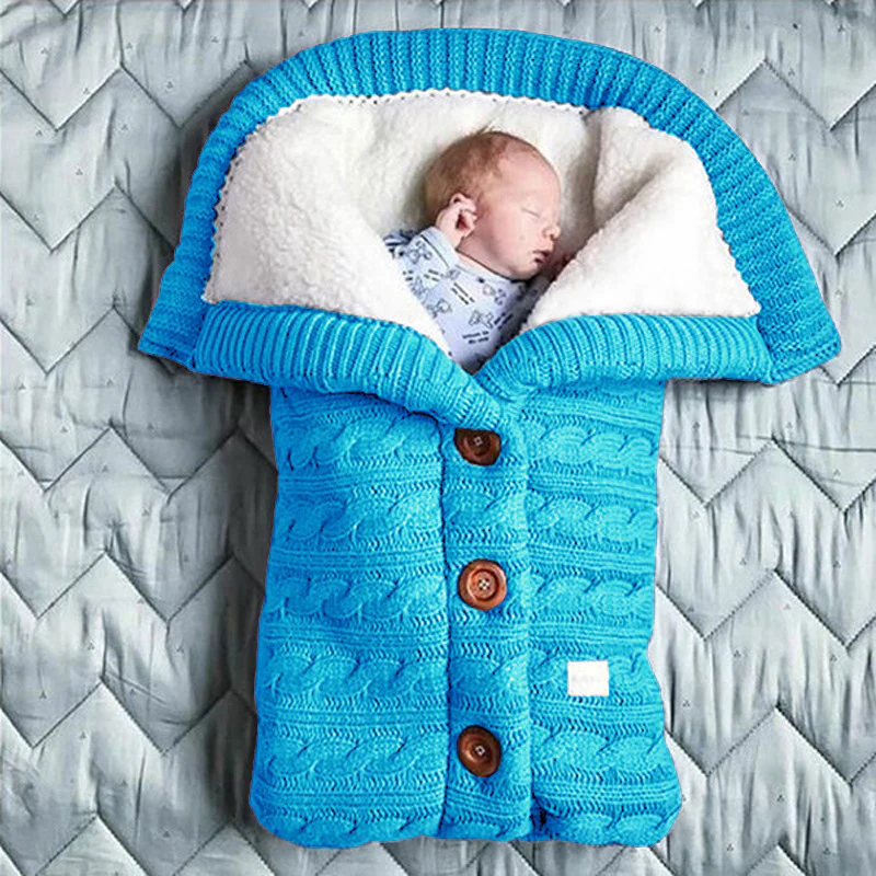 Zachte Gevoerde Babyslaapzak met Kap voor Comfortabele Nachten