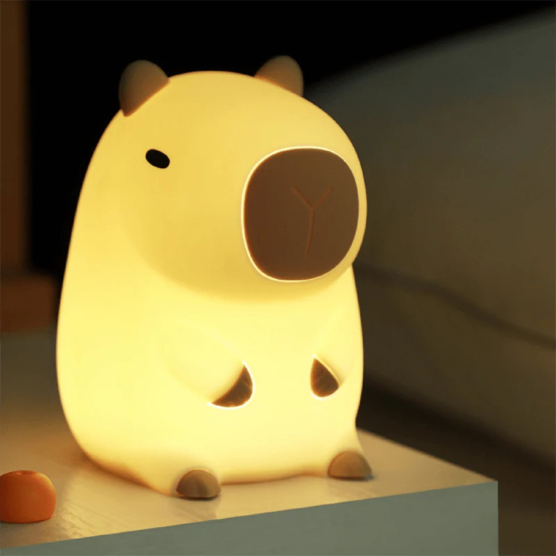 SquishBara | Capybara Squishy Nachtlampje Ideaal Cadeau voor Alle Leeftijden