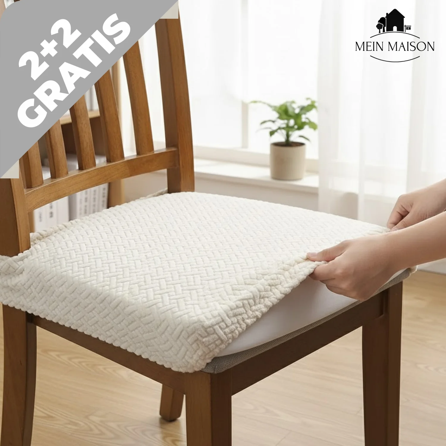 2+2 GRATIS | SilqueShield – Stijlvolle stoelhoes voor uw meubels!