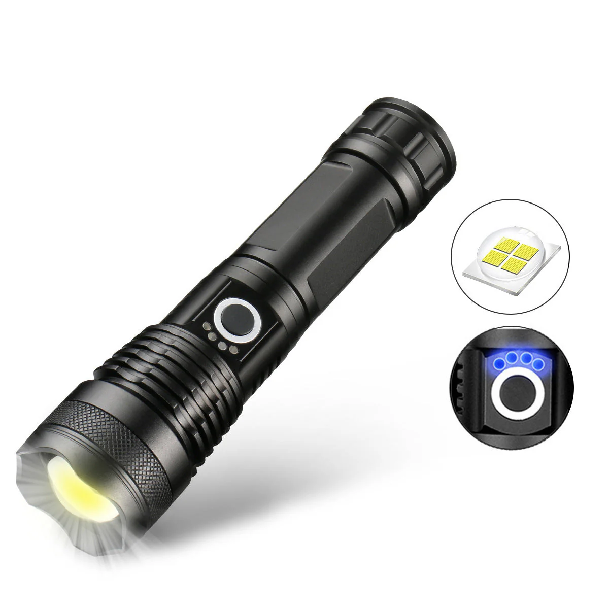 LuxeBeam High-Performance Zaklamp | Superheldere, duurzame en oplaadbare zaklamp voor elke situatie