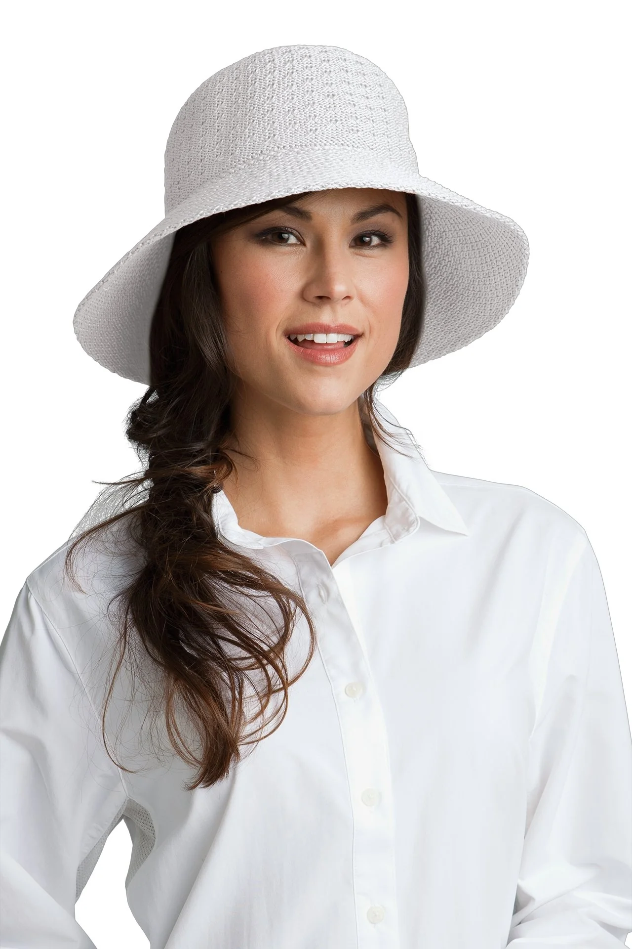Coolibar – UV-zonnehoed voor dames – Marina – Wit