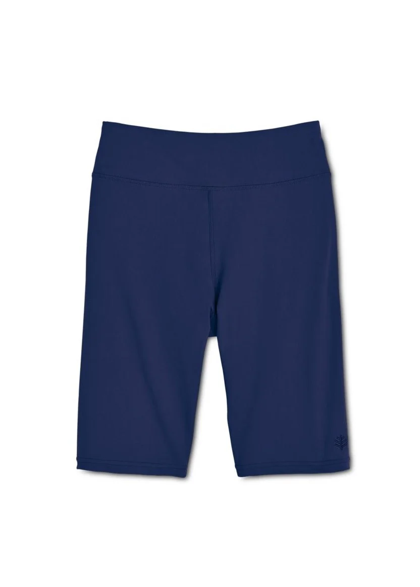 Coolibar – UV zwem / sport legging kort dames – donkerblauw Coolibar – UV zwem / sport legging kort dames – donkerblauw