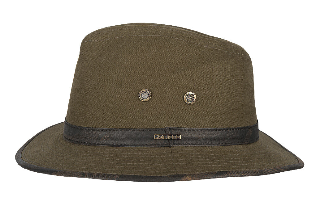 Hatland – UV-Fedora hoed voor volwassenen – Warwick – Olijfgroen