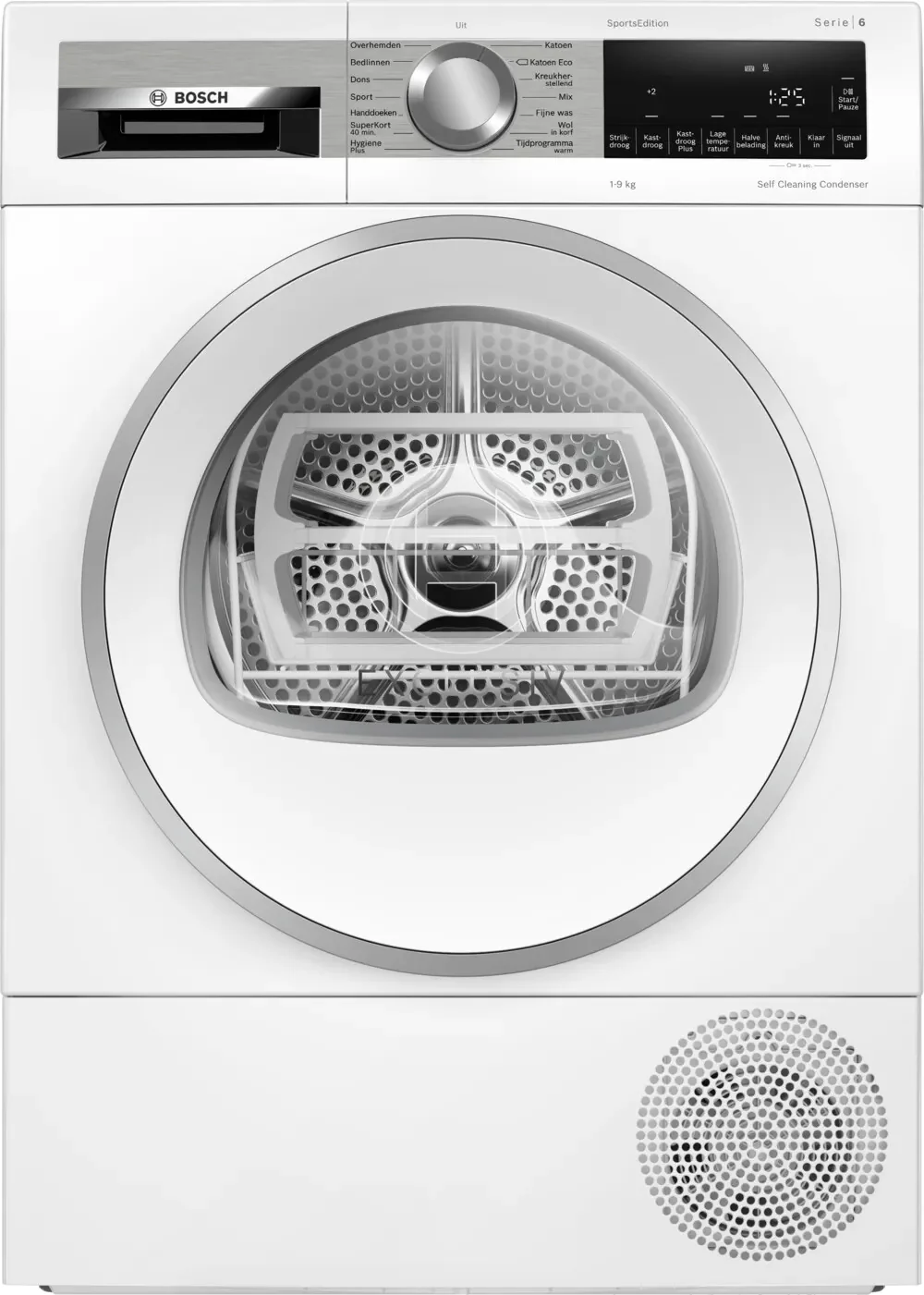 Bosch Serie 6 WQG245D9NL wasdroger Vrijstaand Voorlader 9 kg Wit