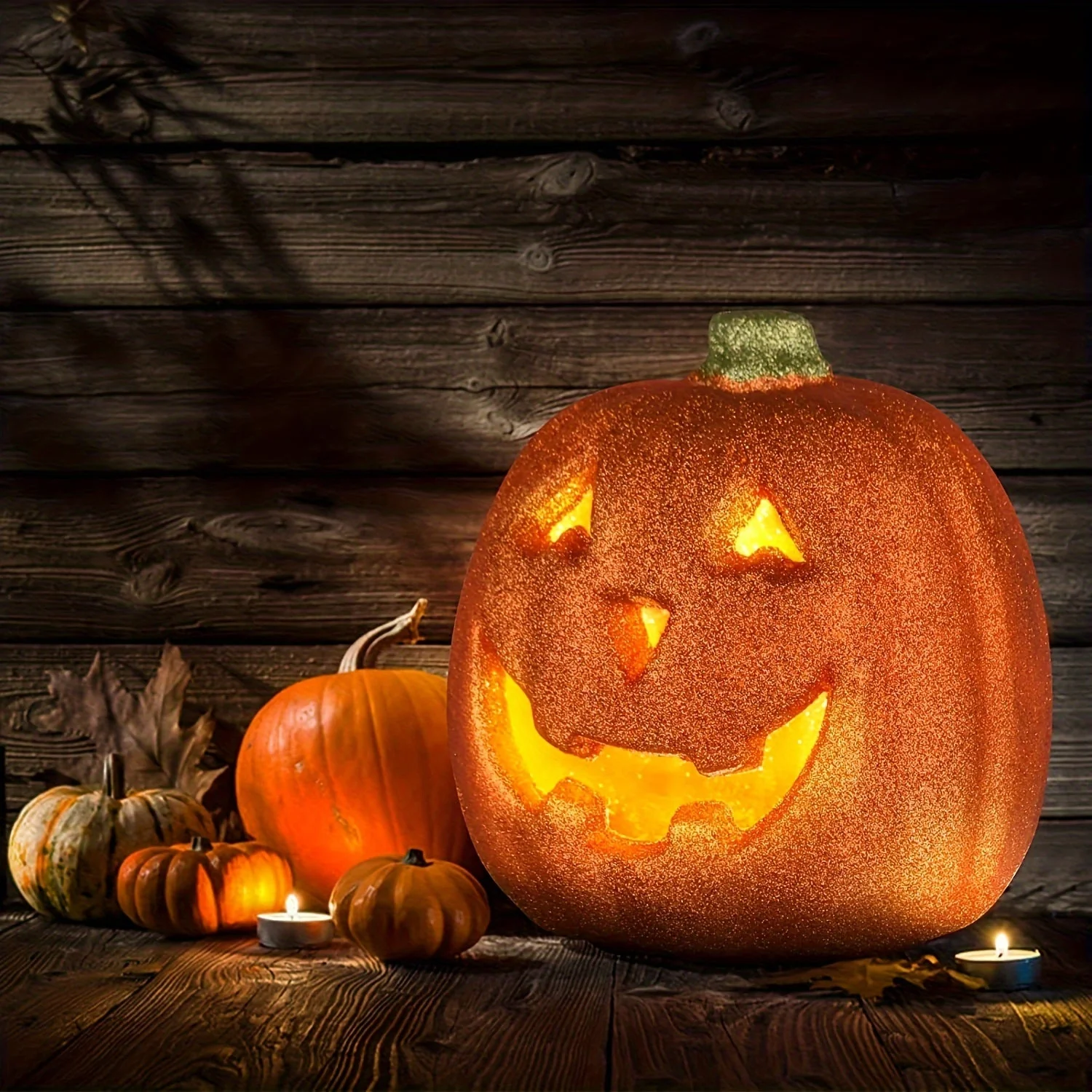Gloeiende Lichtgevende Jack O’Lantern Halloween Decoratie | Op Batterijen
