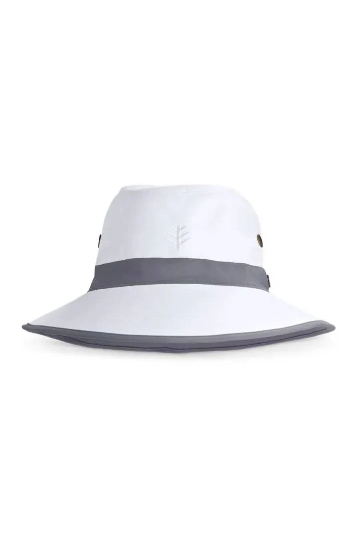 Coolibar – UV-golfhoed   – Matchplay – Wit/Carbon