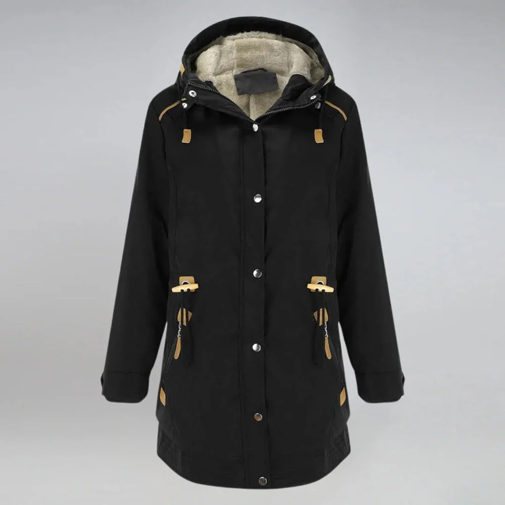 ArcticChic Damesparka – Waterafstotende Winterjas met Verstelbare Taille en Warme Voering