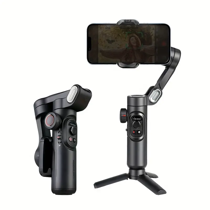 SmartPro Handheld Gimbal Stabilizer – Vouwbare Smartphone Video Vlog PTZ Stabilizer voor iPhone, Android en Samsung