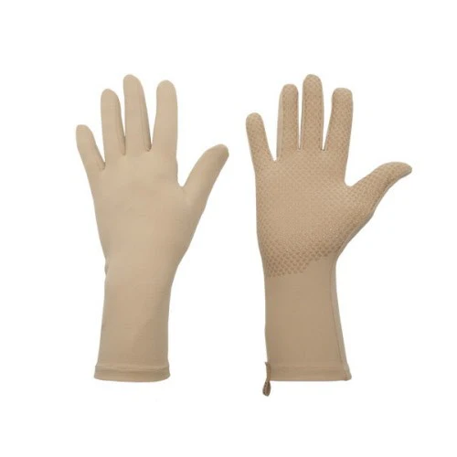 Full Finger UPF50+ UV Handschoenen kort Grip Sahara