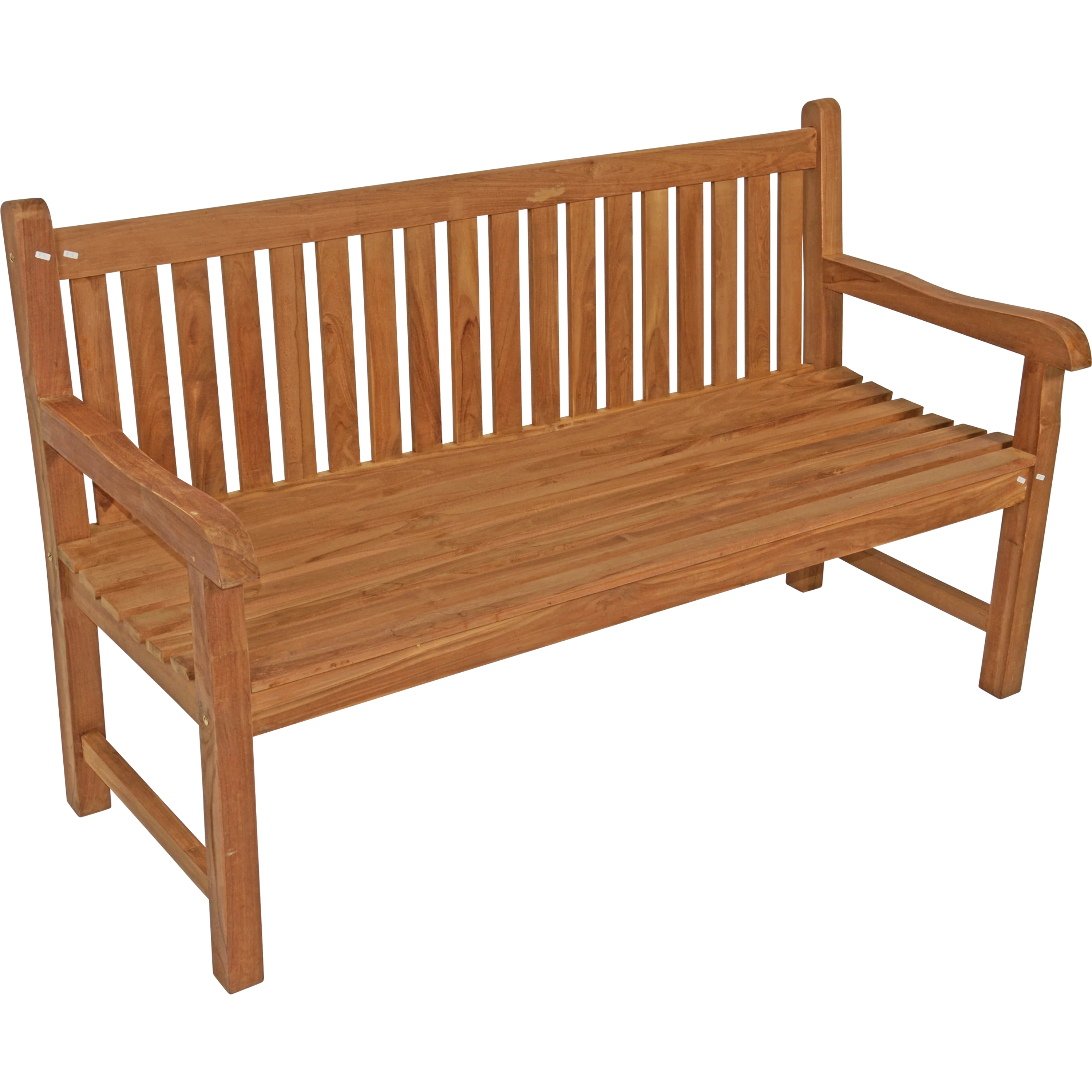Bank teak rechte rug 150cm