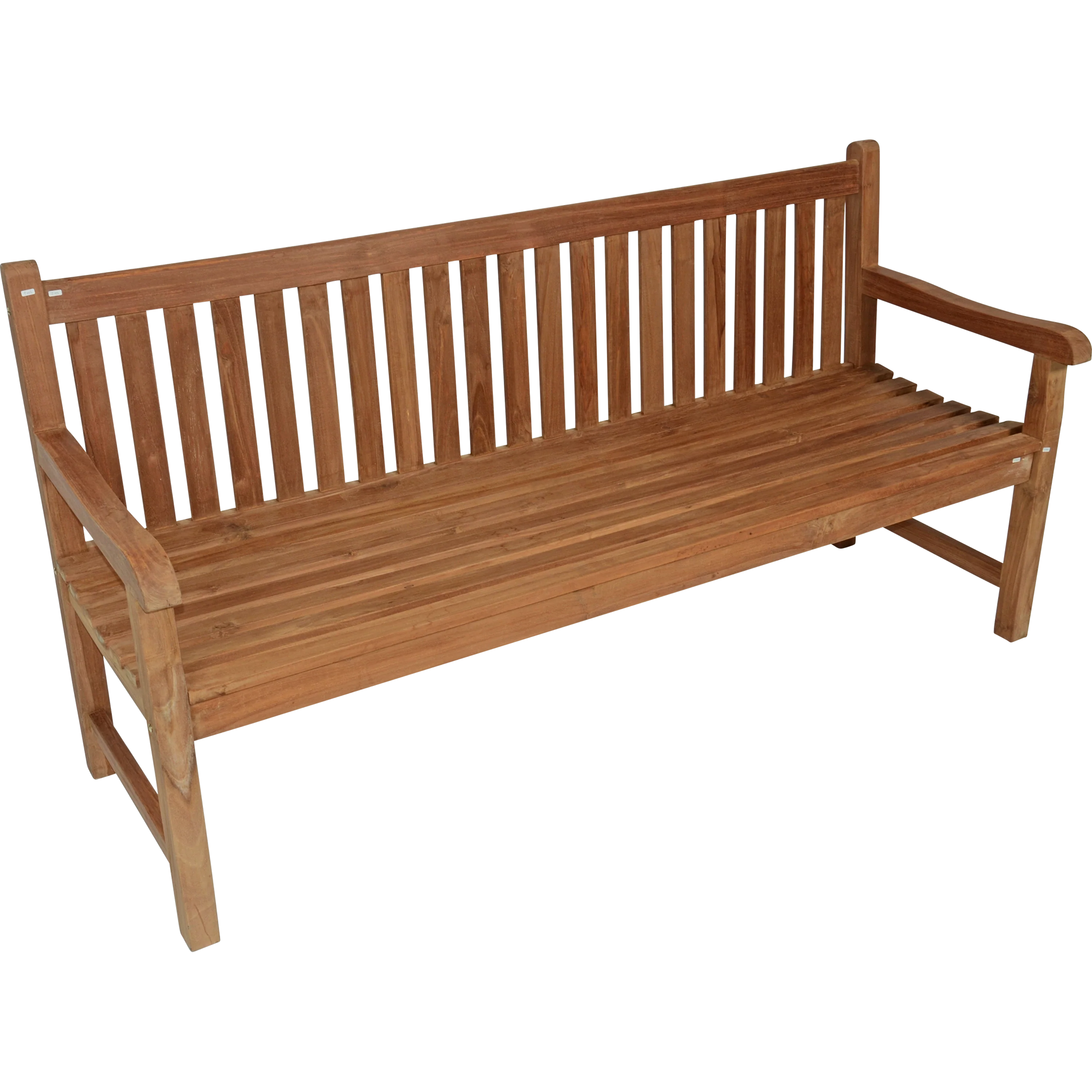 Bank teak rechte rug 180cm