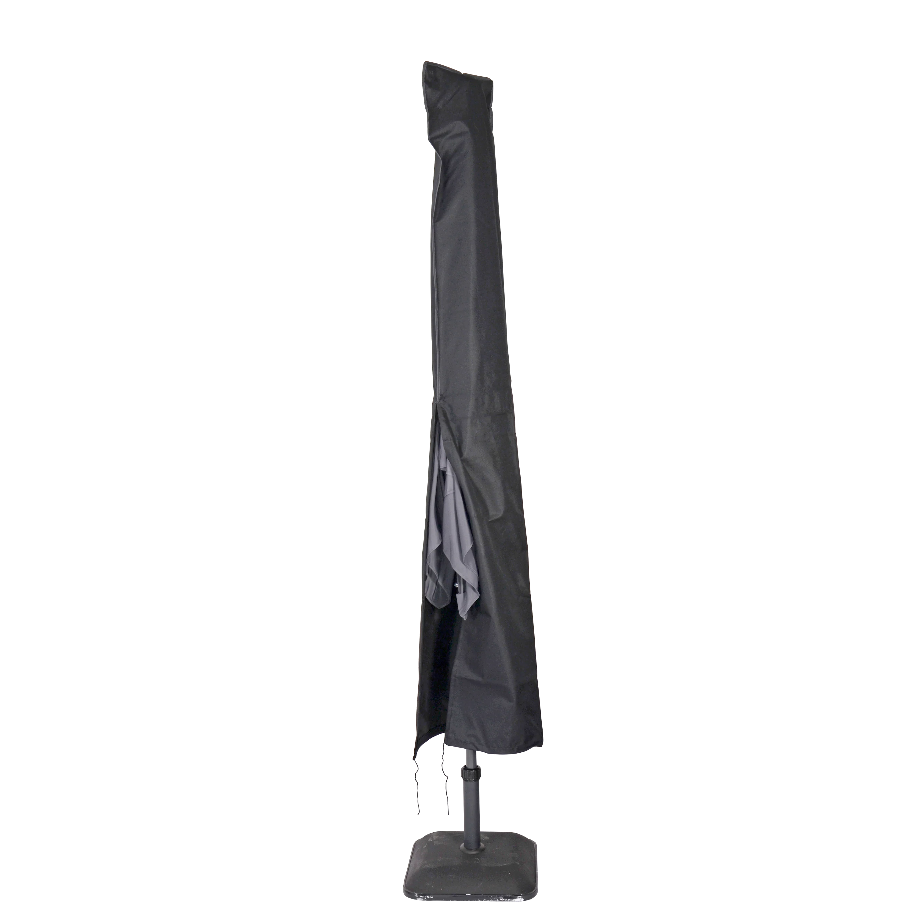 Beschermhoes zwart voor stokparasol, Ø4m/3x3m, waterdicht