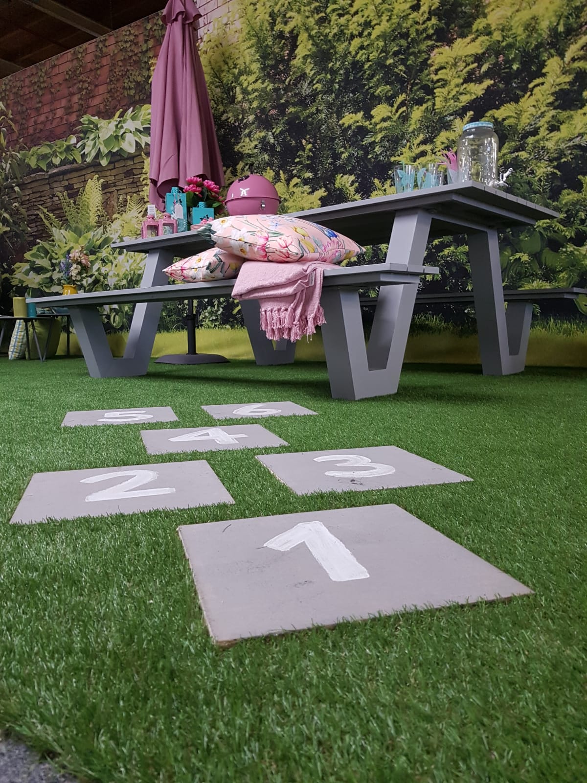 Parasol Gemini pink Ø3mtr - Afbeelding 3