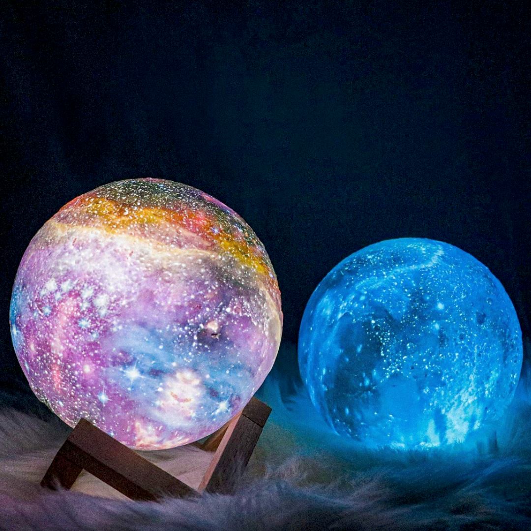 Asteria | Draadloze 3D Maanlamp