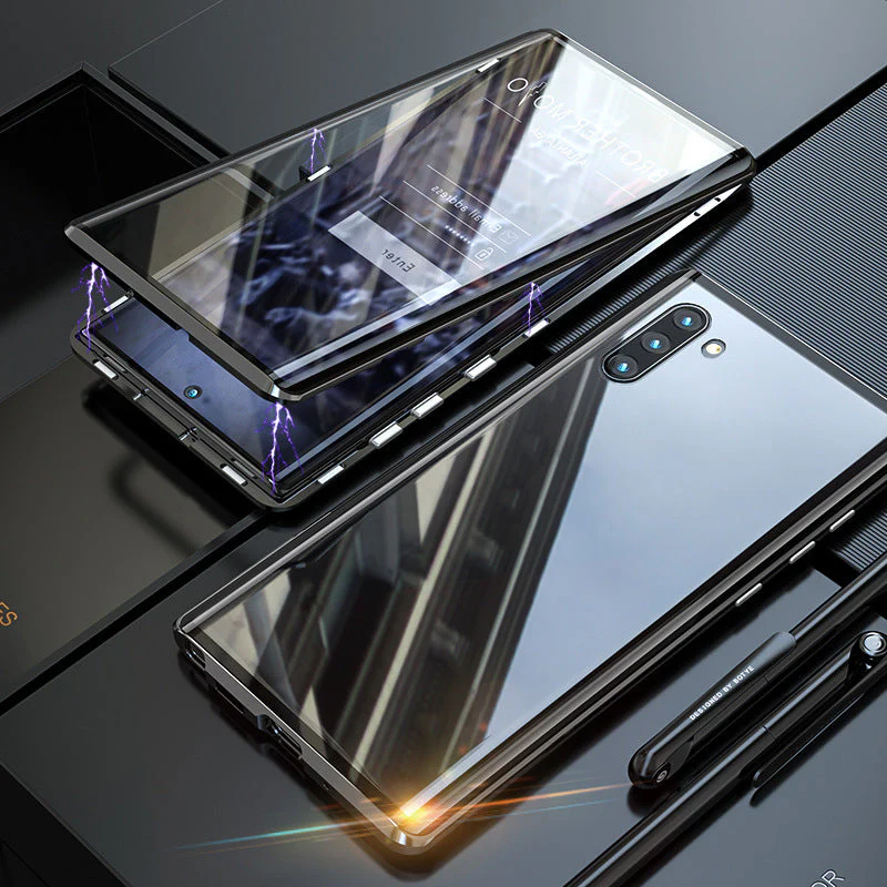 Sandsberg gehärtetes Glas Doppelseitige Handyhülle für Samsung