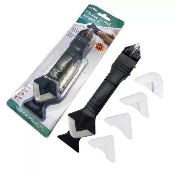 SealMaster 5-in-1 siliconen schraper gereedschapsset | Perfecte afdichtingen gemakkelijk gemaakt