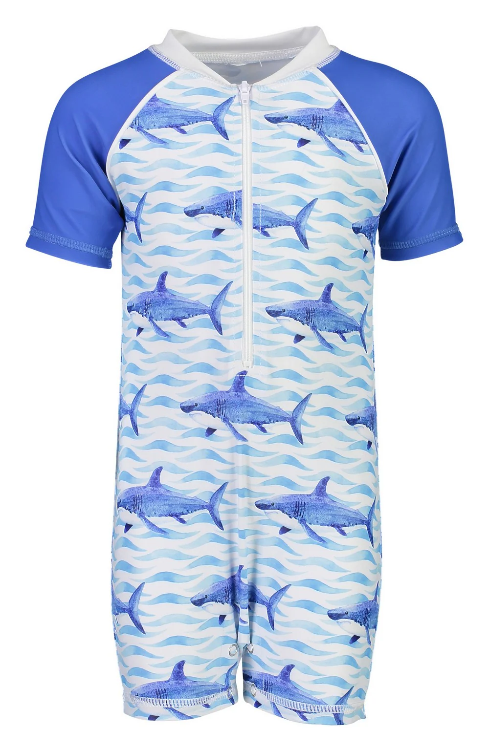 Snapper Rock – UV Zwemset voor baby’s – School of Sharks – Blauw