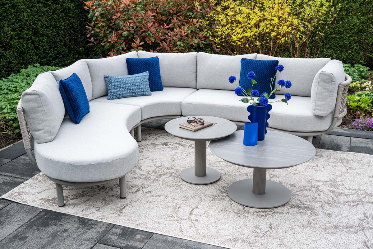 Lounge-Dining set Matera | Rope sand