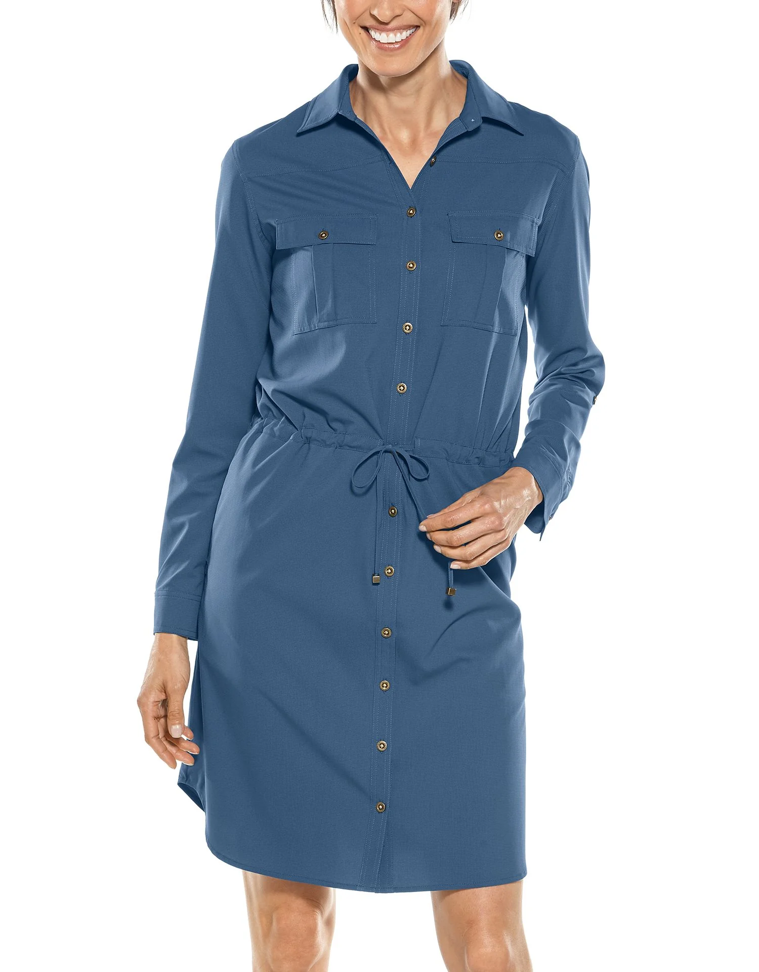 Coolibar – UV Blousejurk voor dames – Napa Travel Tunic – Navy