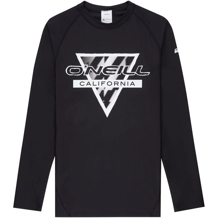 O’Neill Boys UV Shirt Lange Mouw Black AOP