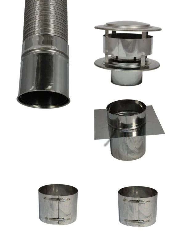 ENKELWANDIGE 10M FLEXPIJP SET 150mm
