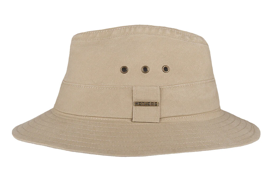 Hatland – UV Bucket hat voor heren – Wishmen – Khaki