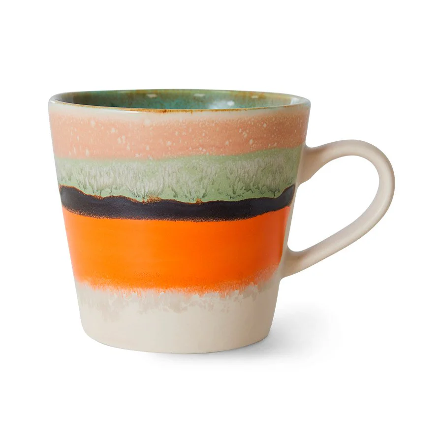 70s ceramics cappuccino mok Burst