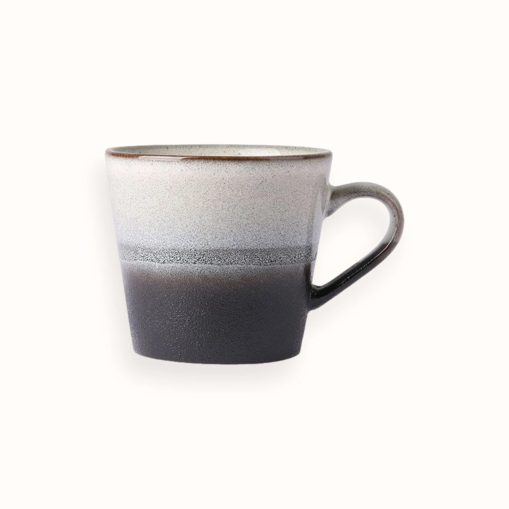 70s ceramics cappuccino mok rock