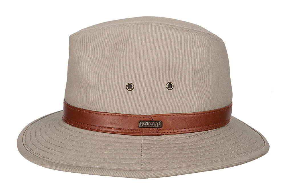 Hatland – UV Bucket hoed voor heren – BushWalker – Beige