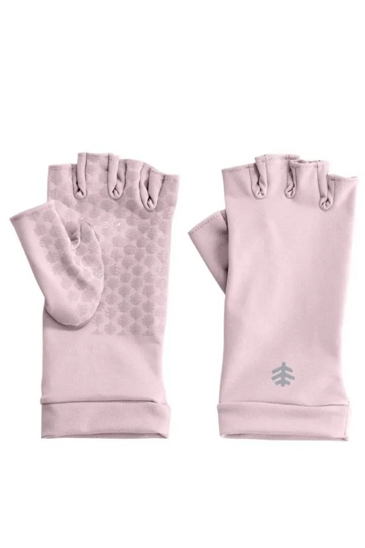 Coolibar – UV Vingerloze Zonnehandschoenen voor volwassenen – Ouray – Mauve