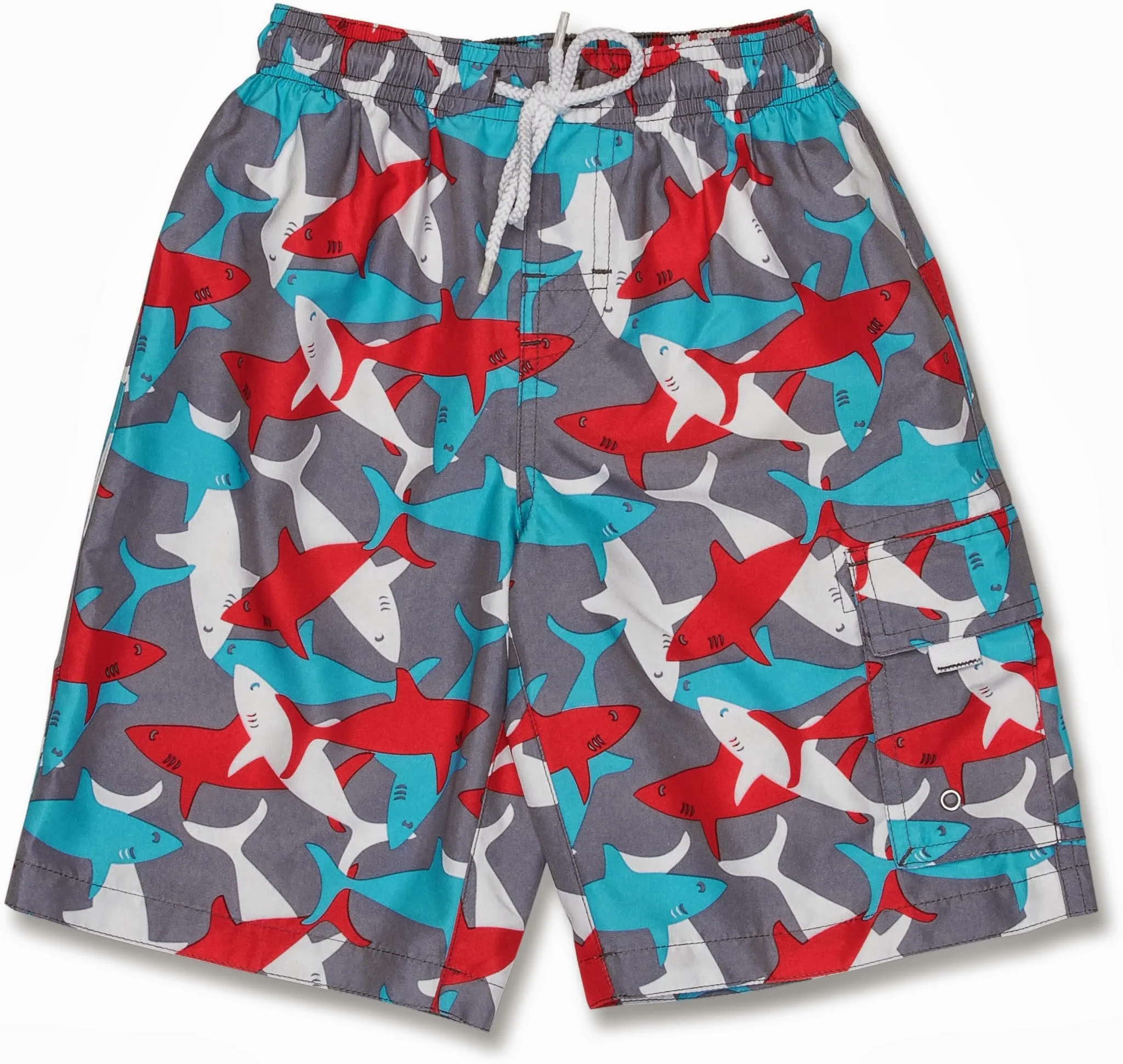 SnapperRock UV werende zwembroek voor kinderen – Red sharks SnapperRock UV werende zwembroek voor kinderen – Red sharks