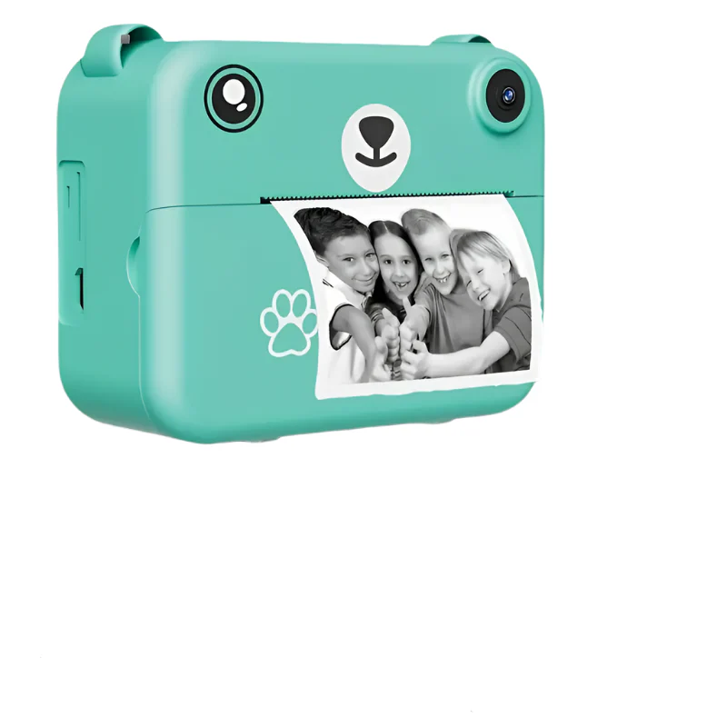 SnapKid – Compacte Instant Camera voor Kinderen – 1080P HD, Foto & Video, Inclusief Afdrukpapier & USB-oplader