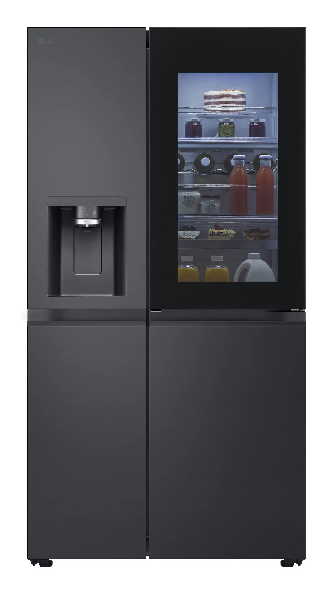 LG InstaView GSXE90EVDD amerikaanse koelkast Vrijstaand 628 l Zwart
