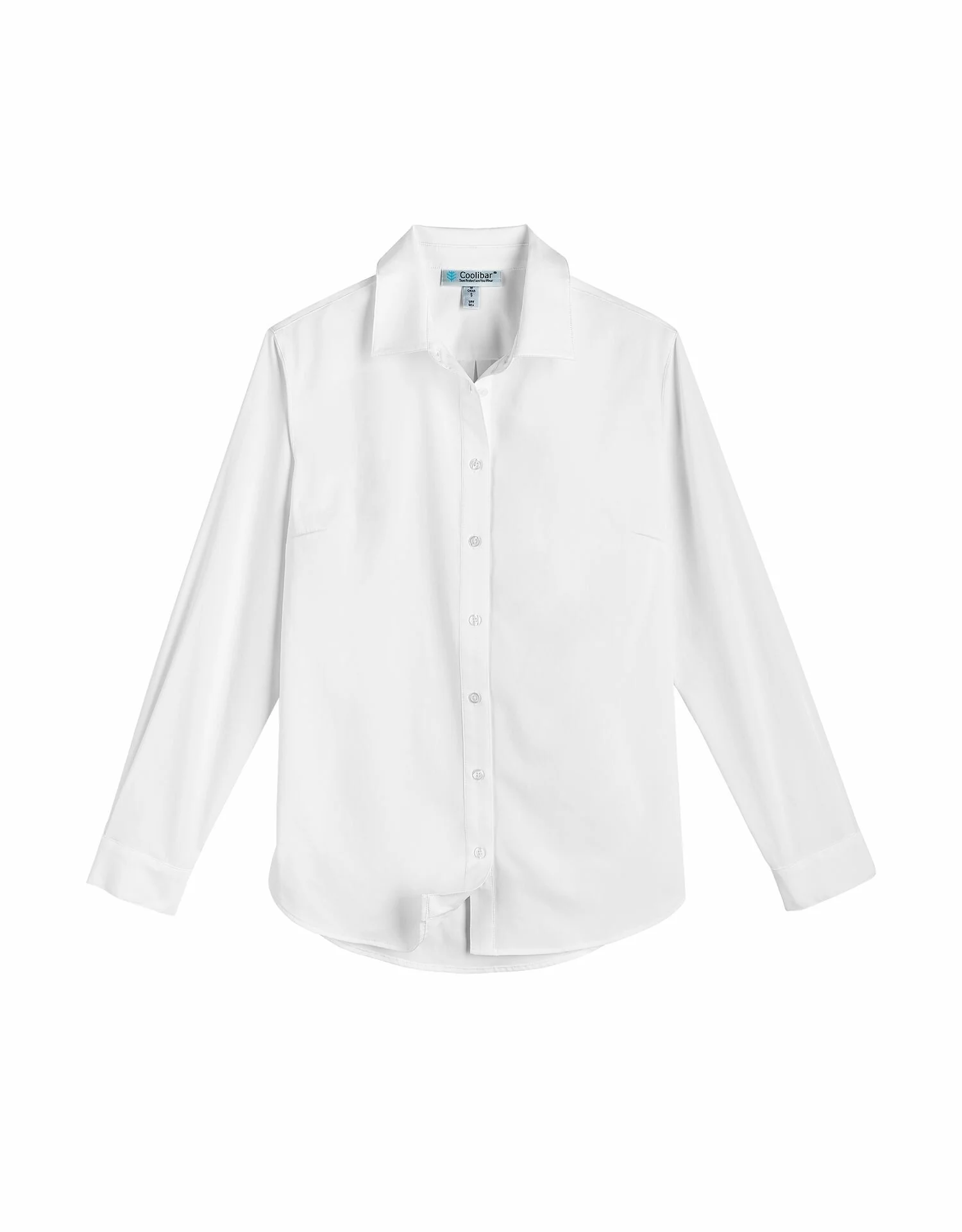 Coolibar – UV-werende Blouse voor dames – Rhodos – Wit Coolibar – UV-werende Blouse voor dames – Rhodos – Wit
