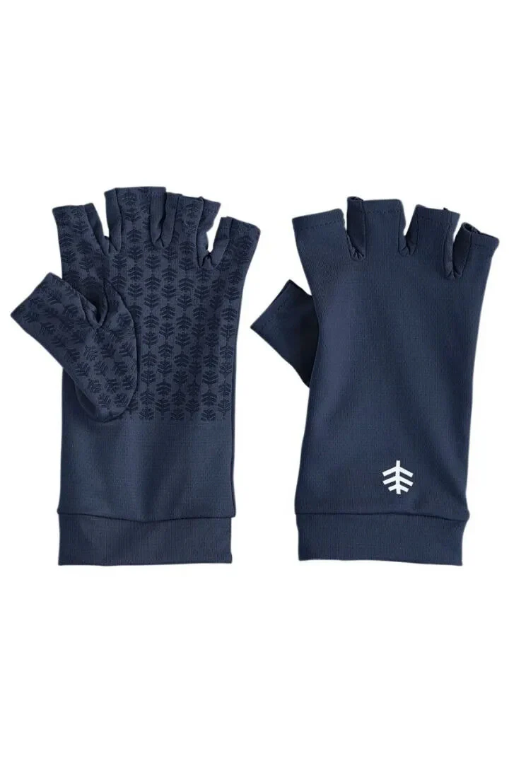 Coolibar – UV Vingerloze Zonnehandschoenen voor volwassenen – Ouray – Donkerblauw