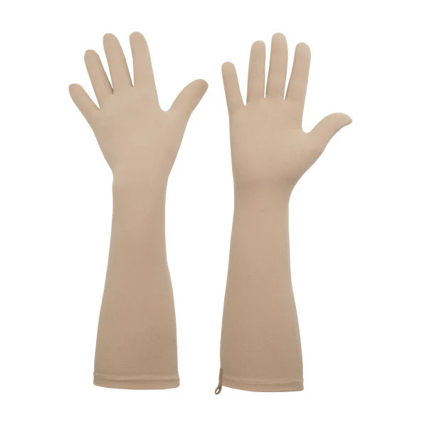 Full Finger UV handschoenen Elle lang met grip, Sahara
