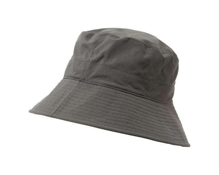 Craghoppers – UV bucket hoed voor mannen – Omkeerbaar – Zwart en Grijs