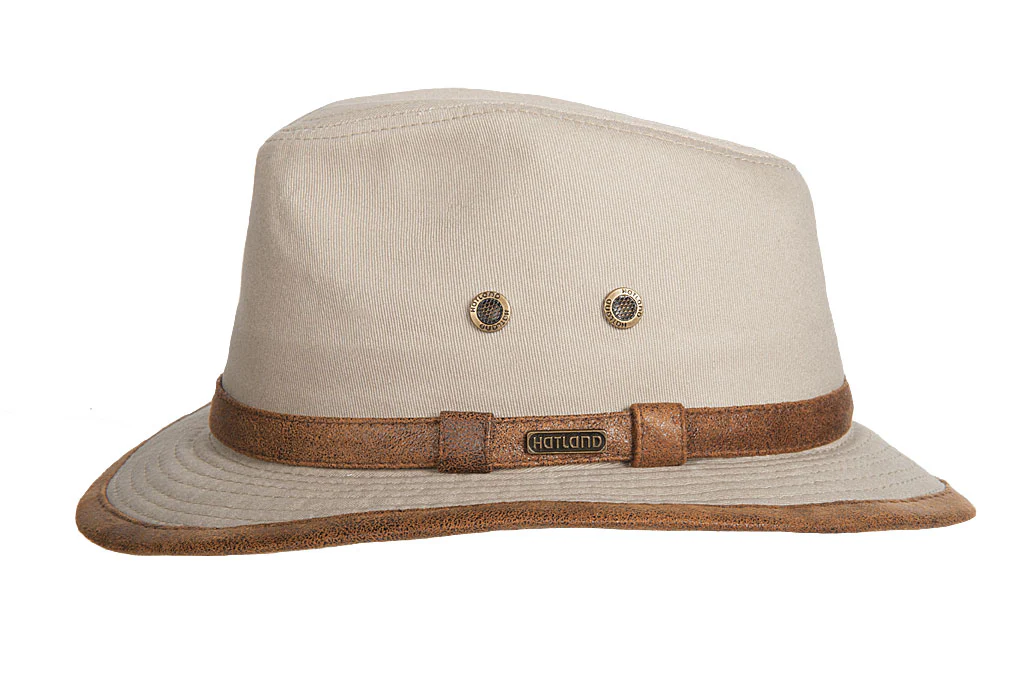 Hatland – UV Fedora hoed voor heren – Rayburn – Beige