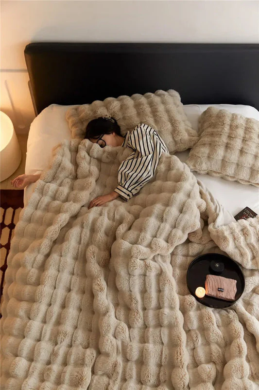 Flauschdecke SnuggleSoft | Dubbelzijdig | Het hele jaar door warmte | Fleece